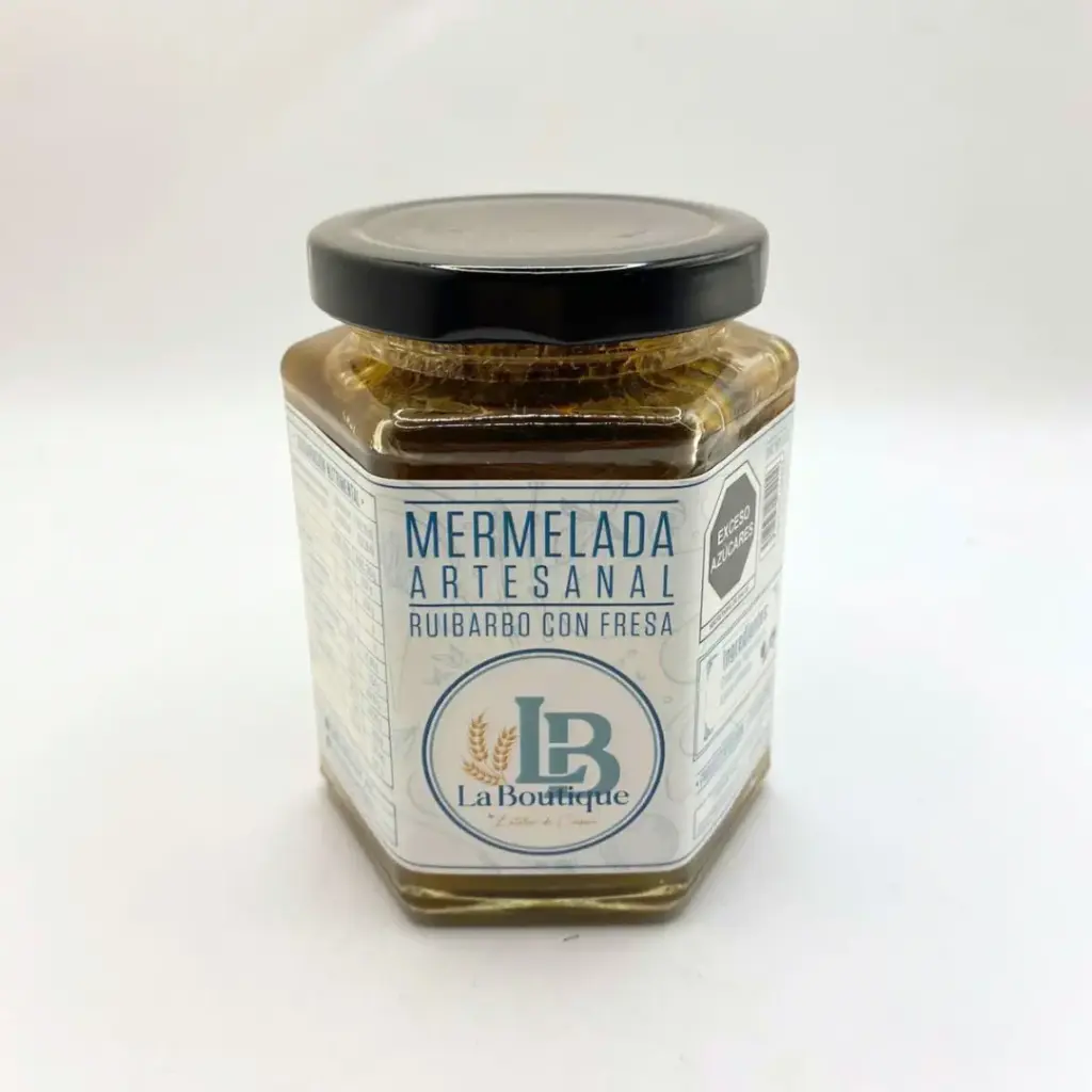 Confiture de rhubarbe et fraises
