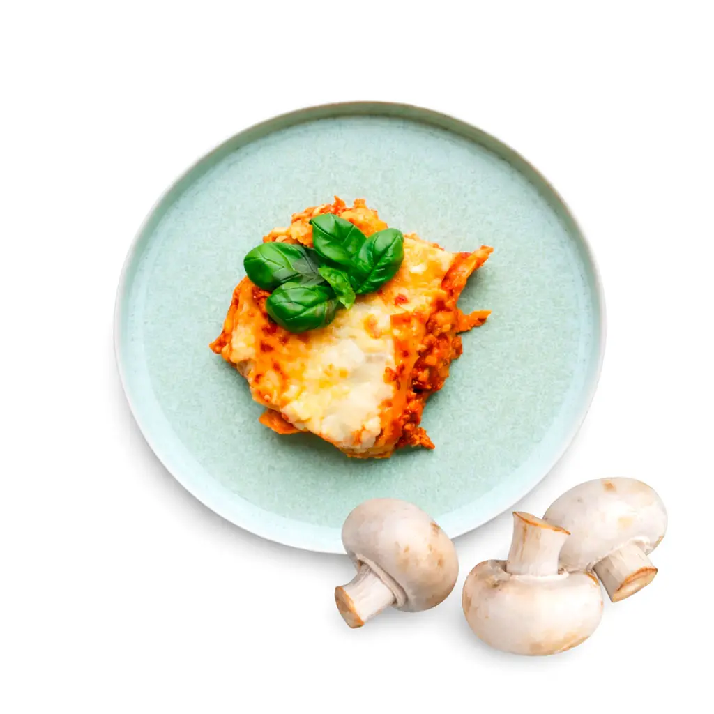 Lasaña Vegetariana de Champiñones en Salsa Pasilla - 450g