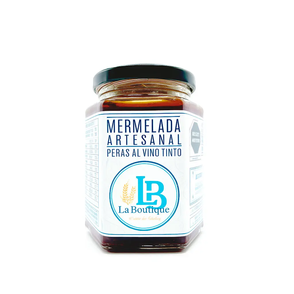 Pear jam with red wine
