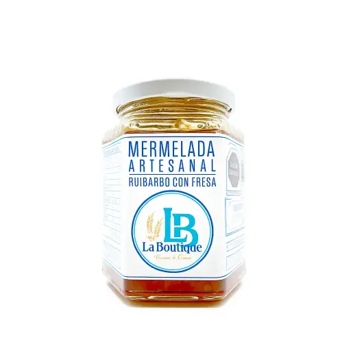 [00025] Confiture de rhubarbe et fraises