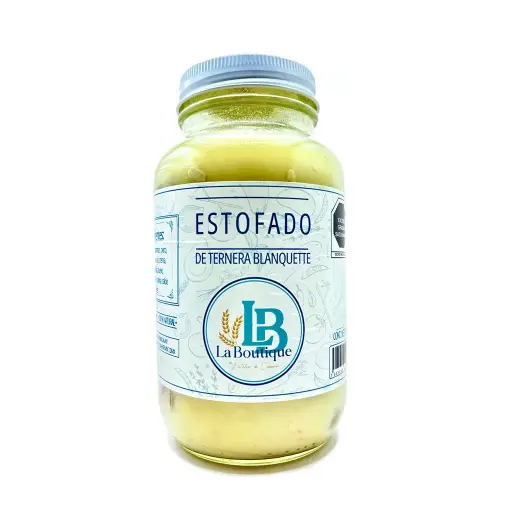 [00929] Blanquette de veau (Estofado de ternera a la crema con champiñónes) 920g